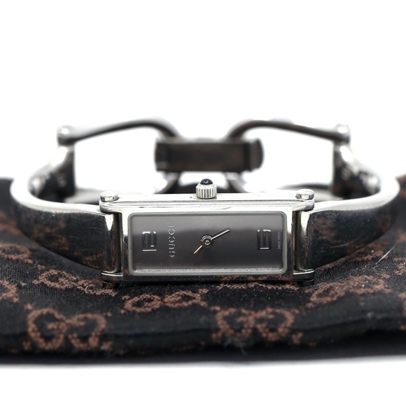 Gucci Horsebit White Gold Plated Watch - Picture 10 of 11